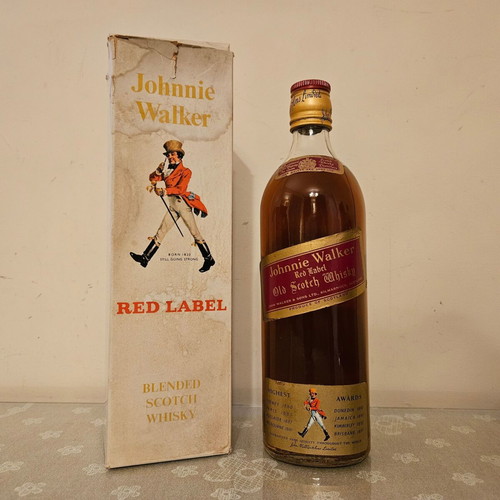 Johnnie Walker Red Label Scotch Whisky new, sealed with original box