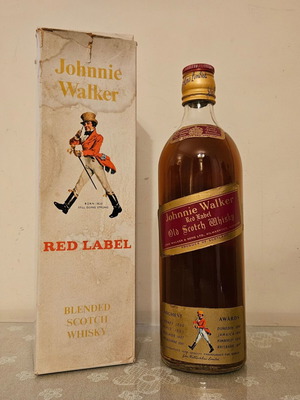 Johnnie Walker Red Label Scotch Whisky new, sealed with original box