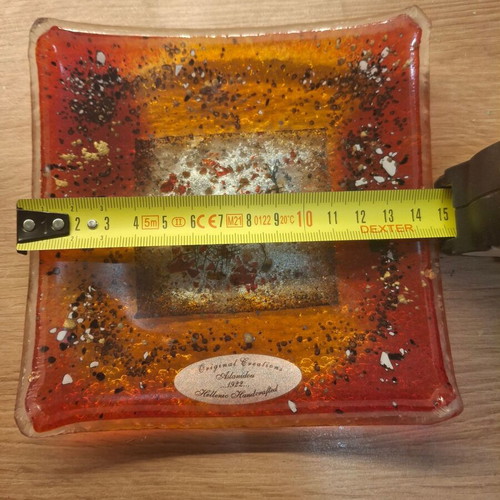 Glass candle holder like new