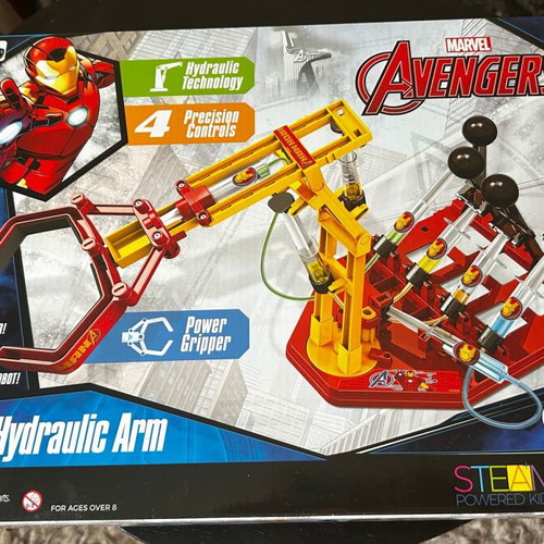 Marvel Avengers Mega Hydraulic Arm educational toy new, 4M