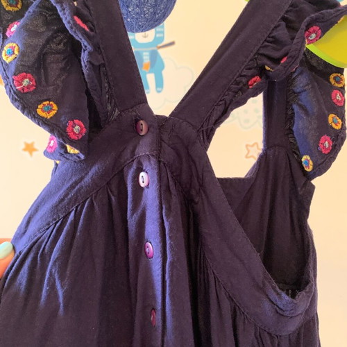 Dpam dress for girl 6 years (116cm) dark blue flawless