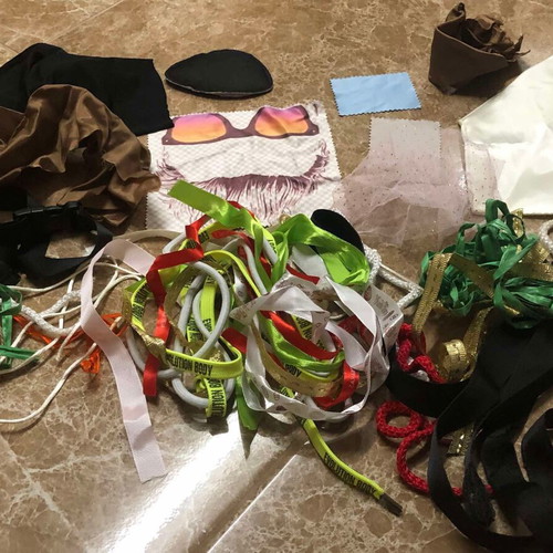 Craft supplies pack used, assorted items
