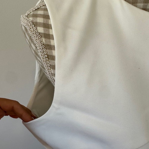 Zara white dress used, ideal for office, size XL