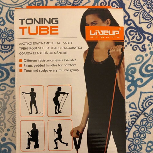 Fitness set new with resistance band and handles