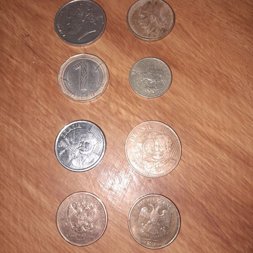 Coins used, pack of 31 pieces from various countries