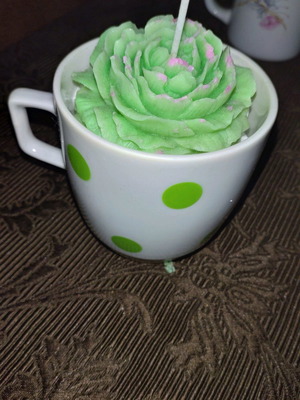 Κερί σόγιας σε κούπα χειροποίητο καινούργιο