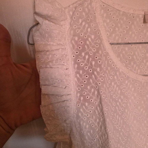 Regalinas embroidered white blouse like new, small-medium