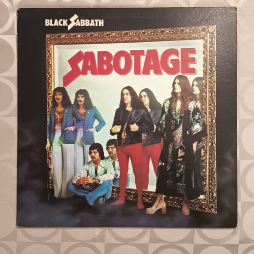 Black Sabbath vinyl records used, Live at Last and Sabotage