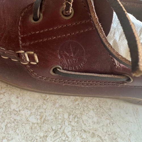 Lumberjack Sailor men's leather boat shoes size 41 like new, brown