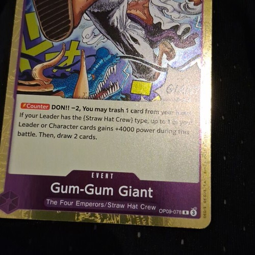 Gum-Gum Giant Luffy Gear 5 OP09-078 card new