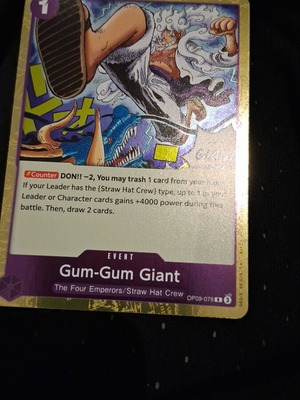 Gum-Gum Giant Luffy Gear 5 OP09-078 card new