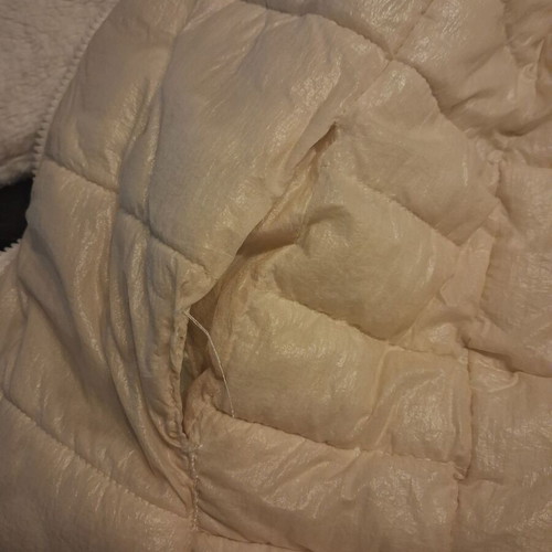 Reversible fur jacket with hood and pockets