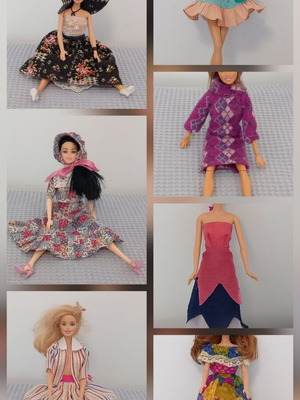 Vintage 80's Bibi-Bo Barbie doll clothes set