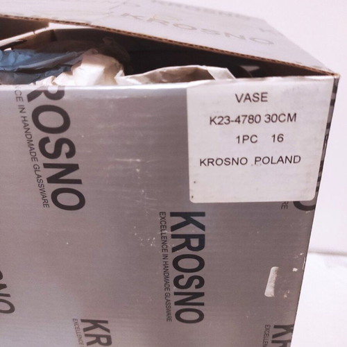 Krosno Poland glass vase new