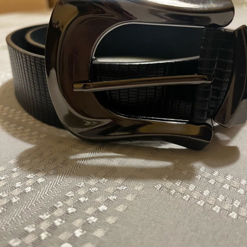 Black belt 100 cm with Boxnow new, shiny buckle