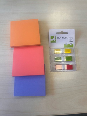 Colorful Post It notes and page markers new