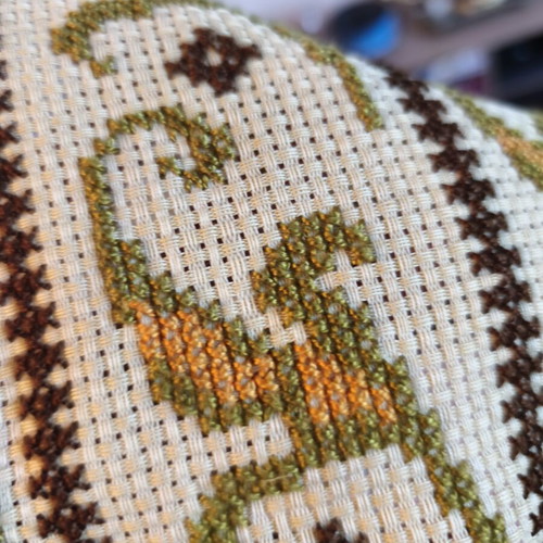 Vintage handmade set of 6 embroidered table linens