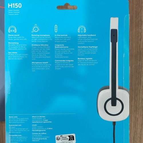 Logitech H150 On Ear Multimedia Headphones new, sealed