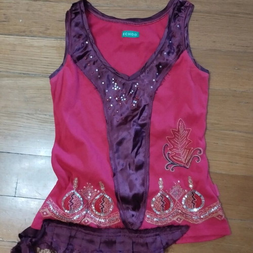 Echoo vintage boho blouse size S, like new