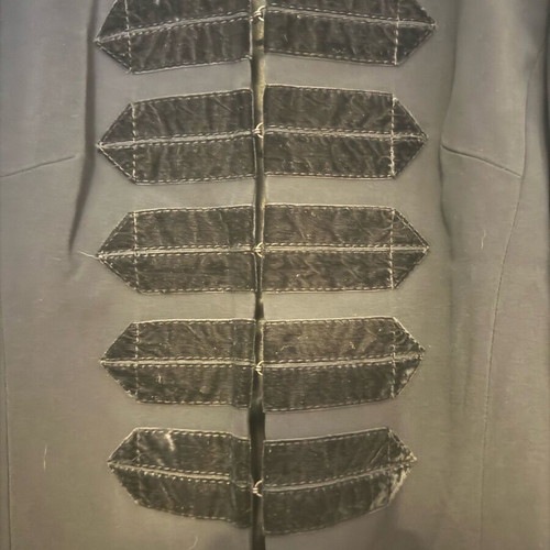 Karen Miller suit used black with velvety details