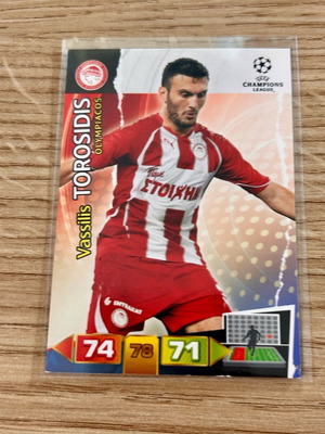 Vassilis Torosidis Olympiacos Champions League 2011/12 Panini Adrenalin card like new