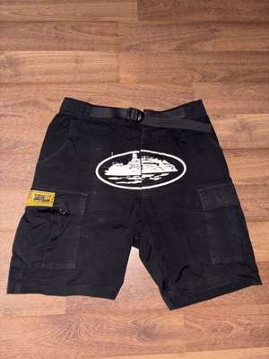 Corteiz Cargo shorts, black, size XS