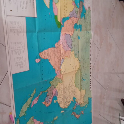 Neotatos Asia Map, political, physical, economic