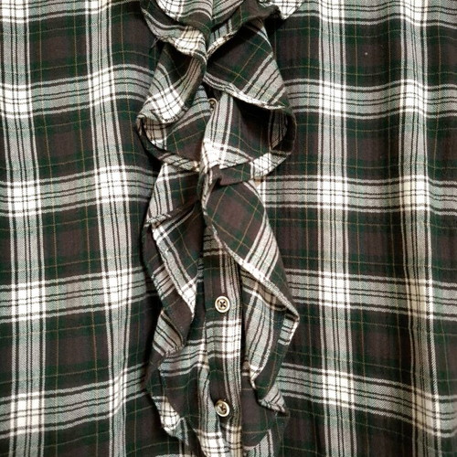 Massimo Dutti plaid shirt like new, gray and brown, size 46