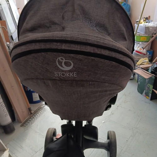 Stokke stroller like new with accessories and second child transport option