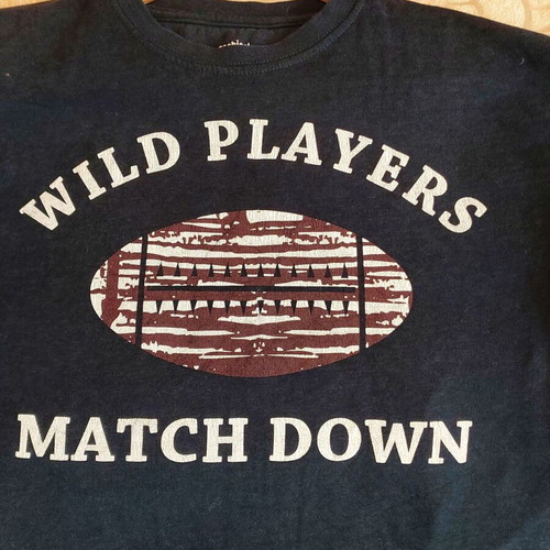 Men's shirt used, size M, blue, 100% cotton