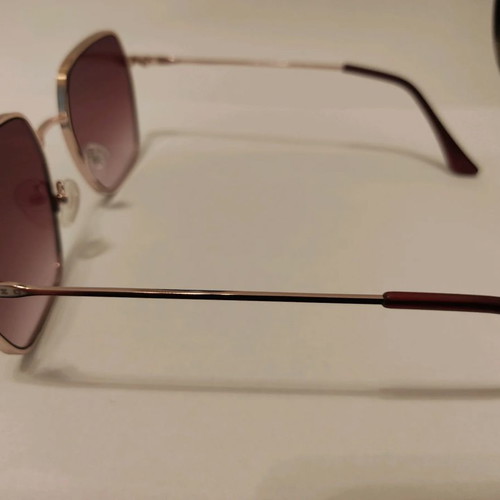 Enzo sunglasses brown gradient new with gold frame