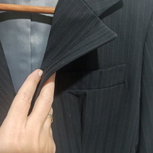 Ysatis black striped suit S like new, jacket and trousers