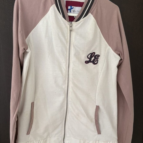 Piazza Italia women's jacket used, size Large, pink-cream