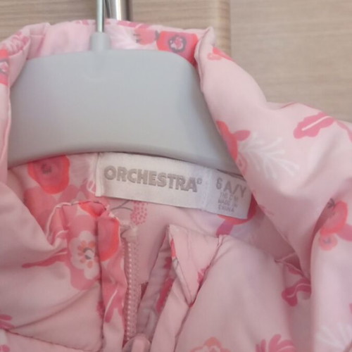 Orchestra sleeveless children's jacket, pink, size 116 cm