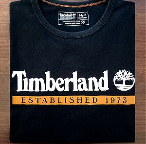 TIMBERLAND Αυθεντική Επώνυμη Ανδρική T-Shirt Μπλούζα Μαύρη Medium