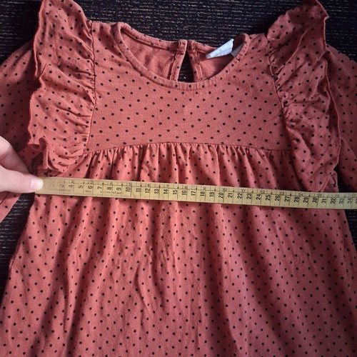 Zara dress for girl 4-5 years, brick red