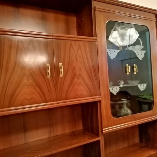 Rosewood dining set with sideboard and 6 chairs like new