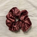 Velvet scrunchie purple new