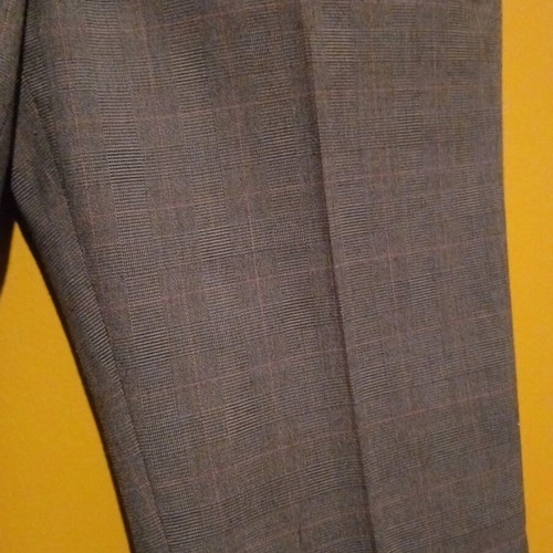 United Colors of Benetton straight gray checked pants new, size IT 44