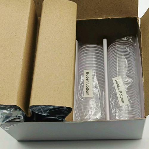 Leuchtturm 100 euro coin capsules new, crystal clear