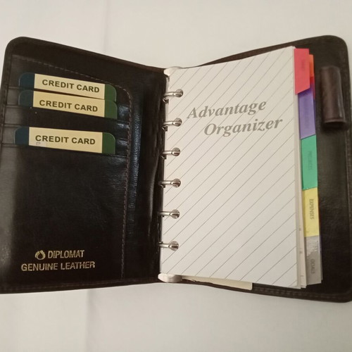 Diplomat Organizer made of genuine Italian leather like new