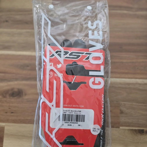 RST motorbike leather retro gloves like new, size L