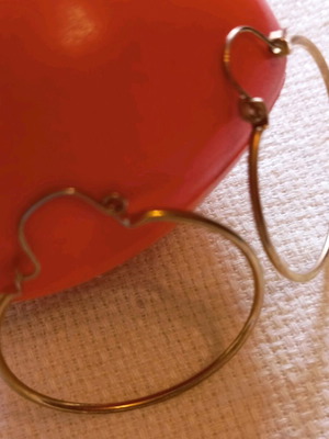 Gold-plated hoop earrings new, thin gold color