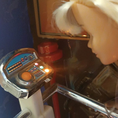 Winnie's Fitness Center doll used with treadmill and accessories