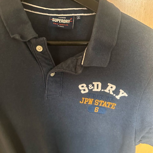 Ανδρικό polo Superdry XL σε εξαιρετική κατάσταση, μπλε