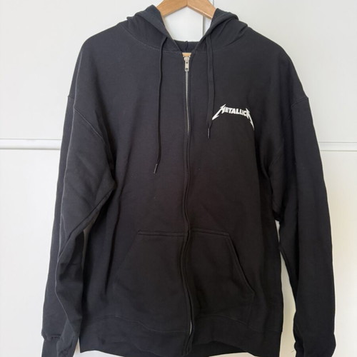 Metallica Official Merchandise zip up hoodie Large new, black