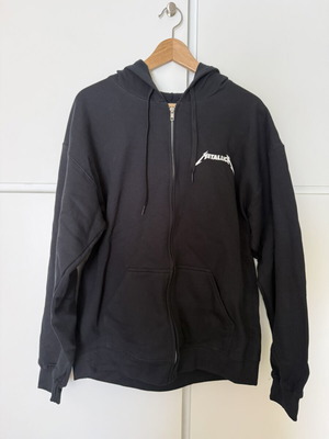 Metallica Official Merchandise zip up hoodie Large new, black