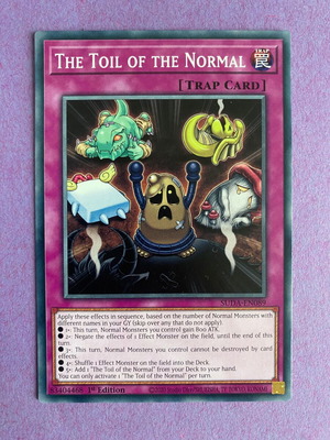 Yu-Gi-Oh! The Toil of the Normal Trap Card like new