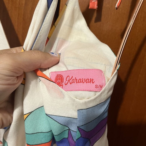 Karavan summer dress with umbrella print, size S/M