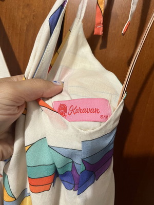 Karavan summer dress with umbrella print, size S/M